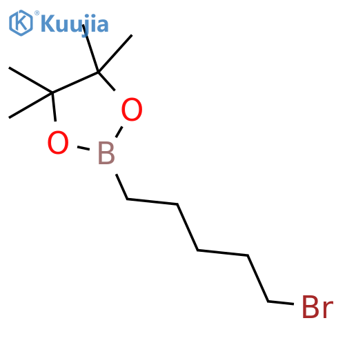 1,3,2-Dioxaborolane, 2-(5-bromopentyl)-4,4,5,5-tetramethyl- structure