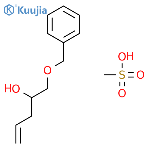 4-Penten-2-ol, 1-(phenylmethoxy)-, methanesulfonate structure