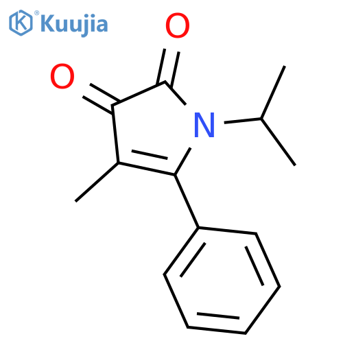 1H-Pyrrole-2,3-dione, 4-methyl-1-(1-methylethyl)-5-phenyl- structure