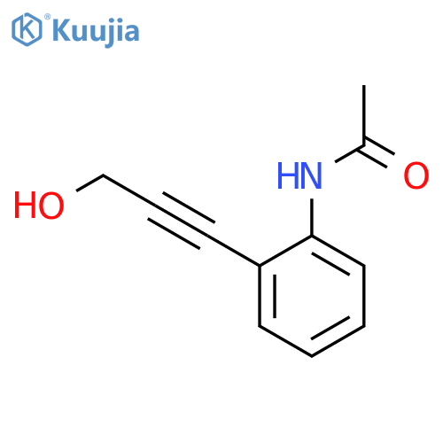 Acetamide,N-[2-(3-hydroxy-1-propyn-1-yl)phenyl]- structure