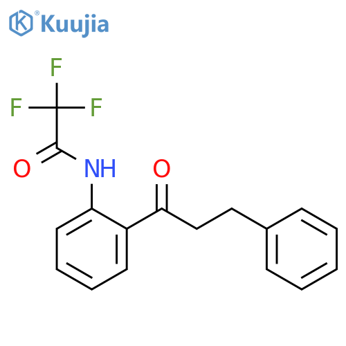 Acetamide, 2,2,2-trifluoro-N-[2-(1-oxo-3-phenylpropyl)phenyl]- structure