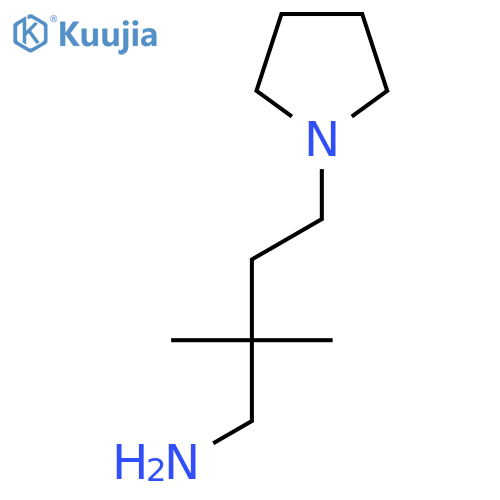 2,2-dimethyl-4-(pyrrolidin-1-yl)butan-1-amine structure