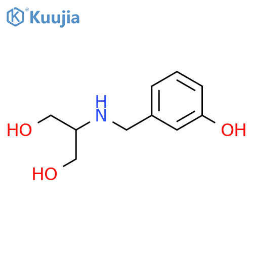 2-{(3-hydroxyphenyl)methylamino}propane-1,3-diol structure