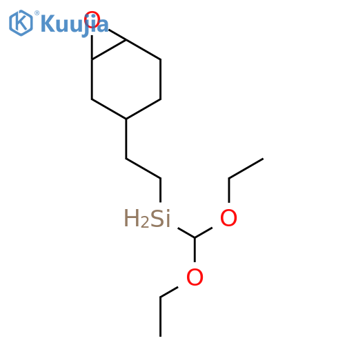2-(3,4-epoxycyclohexyl)ethylmethyldiethosysilane structure