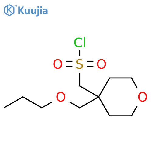 4-(propoxymethyl)oxan-4-ylmethanesulfonyl chloride structure
