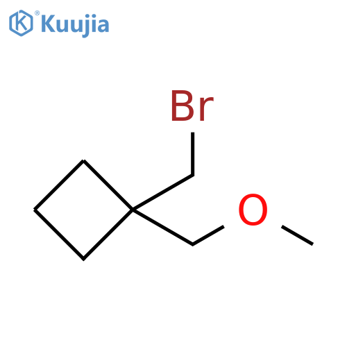 1-(Bromomethyl)-1-(methoxymethyl)cyclobutane structure