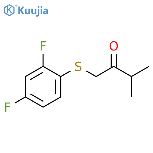 2-Butanone, 1-[(2,4-difluorophenyl)thio]-3-methyl- structure