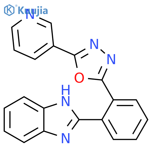 1H-Benzimidazole, 2-[2-[5-(3-pyridinyl)-1,3,4-oxadiazol-2-yl]phenyl]- structure