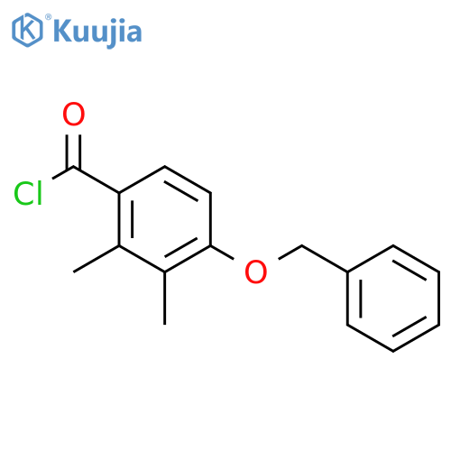 Benzoyl chloride, 2,3-dimethyl-4-(phenylmethoxy)- structure