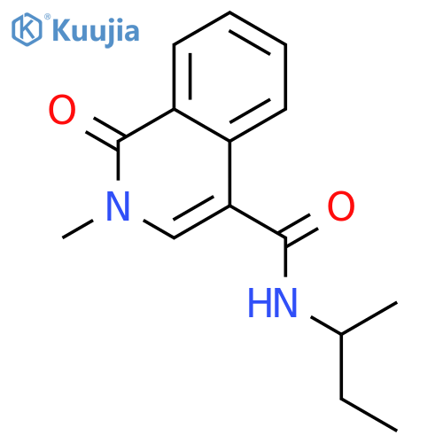 4-Isoquinolinecarboxamide,1,2-dihydro-2-methyl-N-(1-methylpropyl)-1-oxo- structure