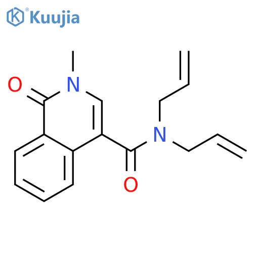 4-Isoquinolinecarboxamide,1,2-dihydro-2-methyl-1-oxo-N,N-di-2-propen-1-yl- structure