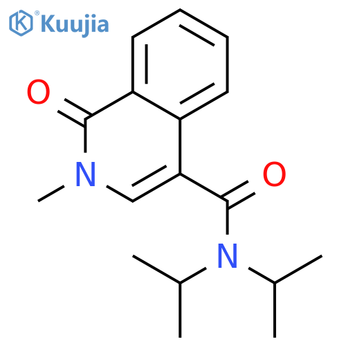 4-Isoquinolinecarboxamide,1,2-dihydro-2-methyl-N,N-bis(1-methylethyl)-1-oxo- structure