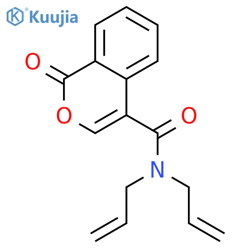 1H-2-Benzopyran-4-carboxamide,1-oxo-N,N-di-2-propen-1-yl- structure