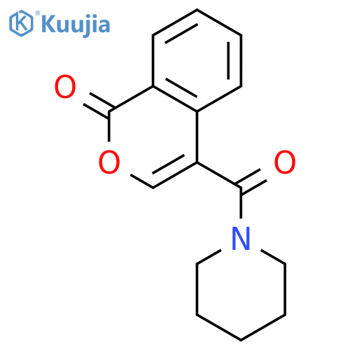 1H-2-Benzopyran-1-one,4-(1-piperidinylcarbonyl)- structure