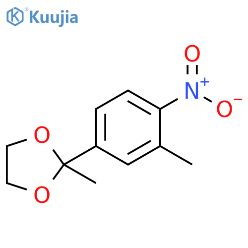 1,3-Dioxolane, 2-methyl-2-(3-methyl-4-nitrophenyl)- structure