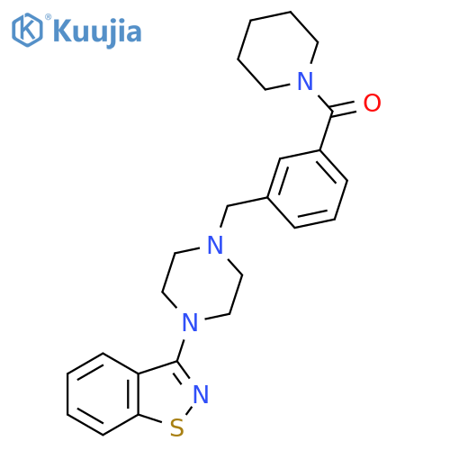Piperidine,1-[3-[[4-(1,2-benzisothiazol-3-yl)-1-piperazinyl]methyl]benzoyl]- structure
