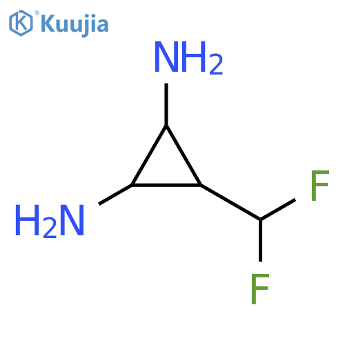 3-(difluoromethyl)cyclopropane-1,2-diamine structure