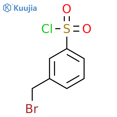 3-(bromomethyl)benzene-1-sulfonyl chloride structure