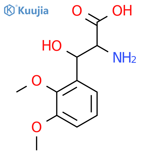 2-amino-3-(2,3-dimethoxyphenyl)-3-hydroxypropanoic acid structure