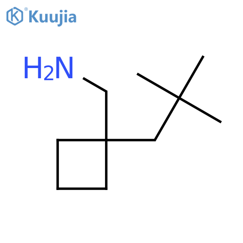 1-(2,2-dimethylpropyl)cyclobutylmethanamine structure