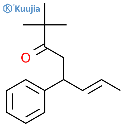 6-Octen-3-one, 2,2-dimethyl-5-phenyl-, (E)- structure