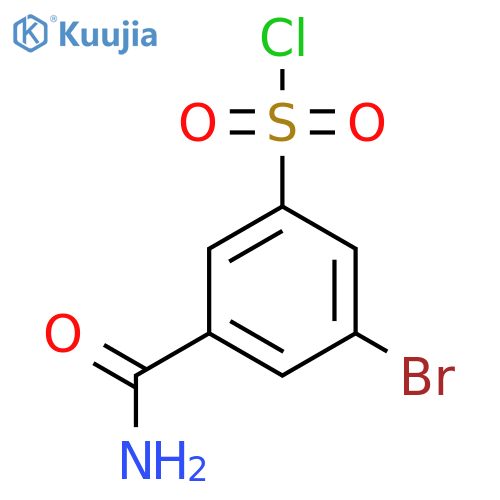3-Bromo-5-carbamoylbenzene-1-sulfonyl chloride structure