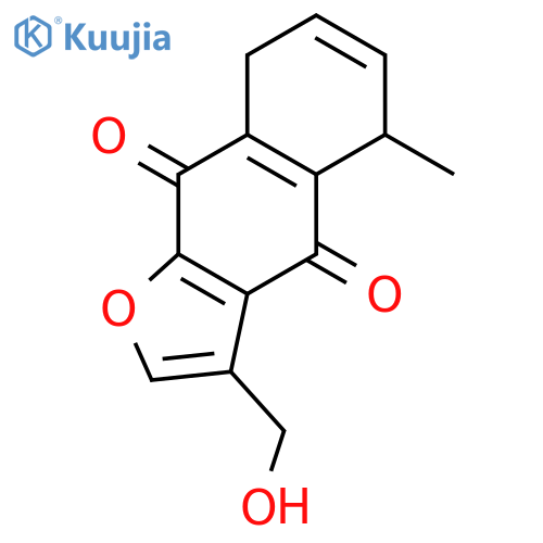 Naphtho[2,3-b]furan-4,9-dione, 5,8-dihydro-3-(hydroxymethyl)-5-methyl- structure