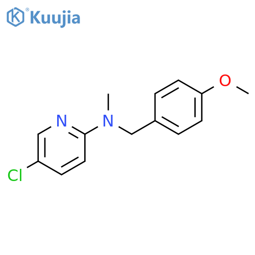 5-chloro-N-[(4-methoxyphenyl)methyl]-N-methylpyridin-2-amine structure