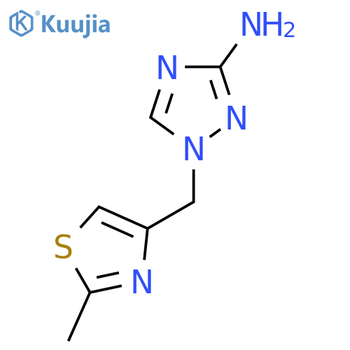 1-(2-methyl-1,3-thiazol-4-yl)methyl-1H-1,2,4-triazol-3-amine structure