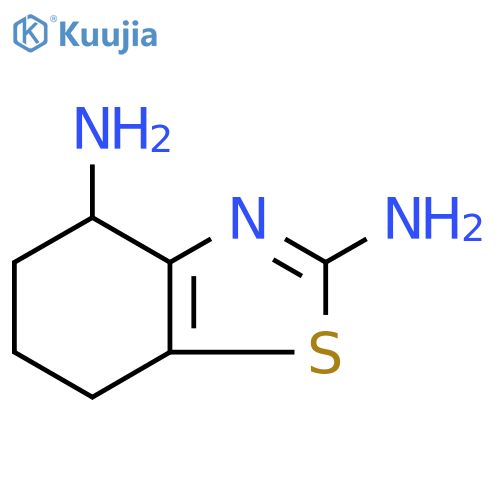 4,5,6,7-tetrahydro-1,3-benzothiazole-2,4-diamine structure