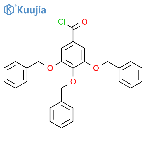 Benzoyl chloride, 3,4,5-tris(phenylmethoxy)- structure