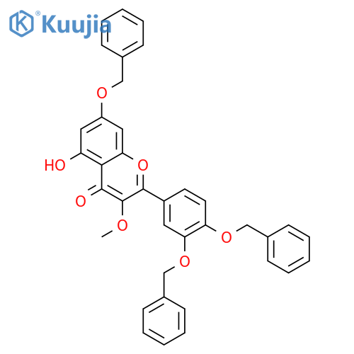 3',4',7-Tris(benzyloxy)-5-hydroxy-3-methoxy Flavone structure