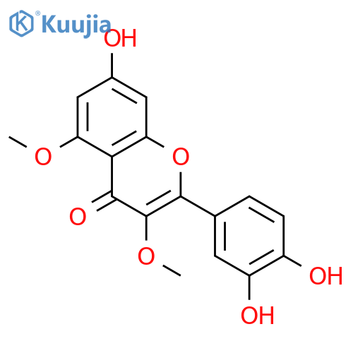 7,3',4'-Trihydroxy-3,5-dimethoxyflavone structure