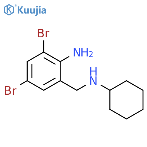 Benzenemethanamine, 2-amino-3,5-dibromo-N-cyclohexyl- structure
