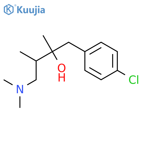 Benzeneethanol,4-chloro-a-[2-(dimethylamino)-1-methylethyl]-a-methyl- structure