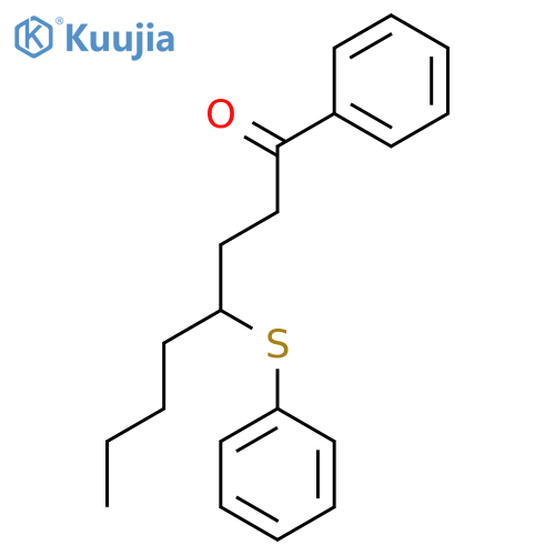 1-Octanone, 1-phenyl-4-(phenylthio)- structure