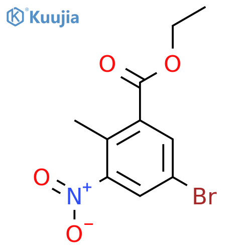 Ethyl 5-bromo-2-methyl-3-nitrobenzoate structure
