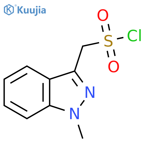 (1-methyl-1H-indazol-3-yl)methanesulfonyl chloride structure