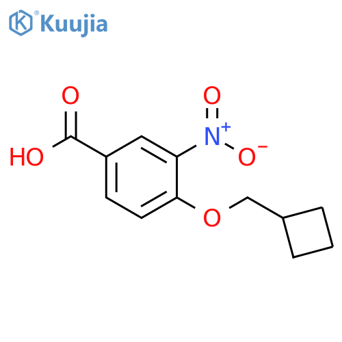 Benzoic acid, 4-(cyclobutylmethoxy)-3-nitro- structure