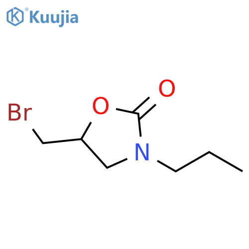 2-Oxazolidinone, 5-(bromomethyl)-3-propyl- structure