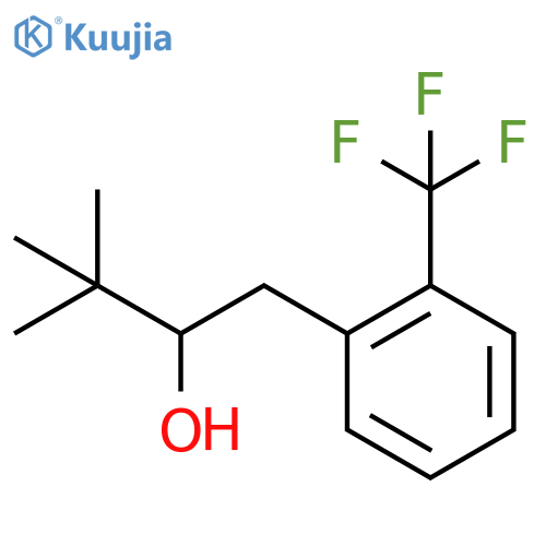 3,3-dimethyl-1-2-(trifluoromethyl)phenylbutan-2-ol structure