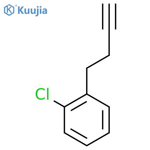 1-(but-3-yn-1-yl)-2-chlorobenzene structure