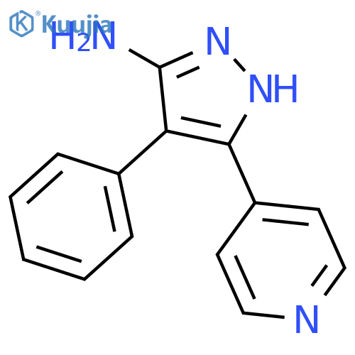4-Phenyl-3-pyridin-4-yl-1H-pyrazol-5-amine structure