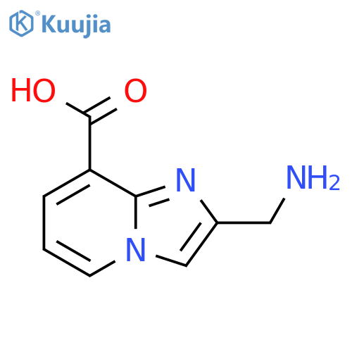 2-(aminomethyl)imidazo1,2-apyridine-8-carboxylic acid structure