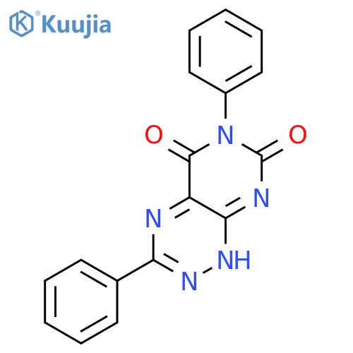 Pyrimido[5,4-e]-1,2,4-triazine-5,7(1H,6H)-dione, 3,6-diphenyl- structure