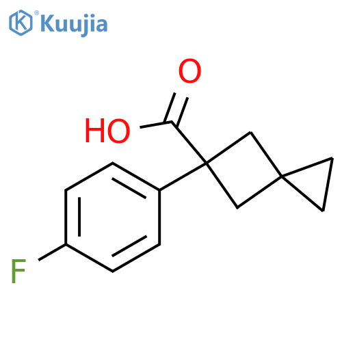 5-(4-fluorophenyl)spiro2.3hexane-5-carboxylic acid structure