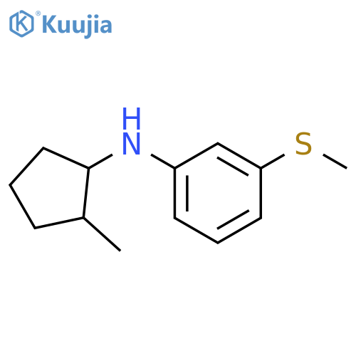 N-(2-methylcyclopentyl)-3-(methylsulfanyl)aniline structure