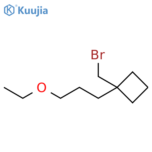 Cyclobutane, 1-(bromomethyl)-1-(3-ethoxypropyl)- structure