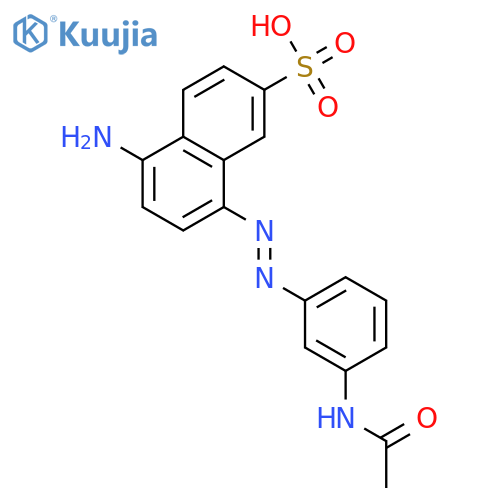 2-Naphthalenesulfonic acid, 8-[[3-(acetylamino)phenyl]azo]-5-amino- structure