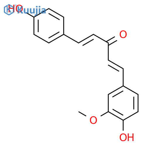 (1E,4E)-1-(4-Hydroxy-3-methoxyphenyl)-5-(4-hydroxyphenyl)-1,4-pentadien-3-one structure